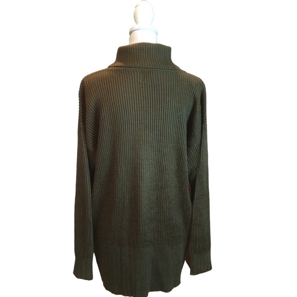 Vintage Fia Italia Hand Loomed Turtleneck Ribbed Sweater Size Small - Picture 4 of 11